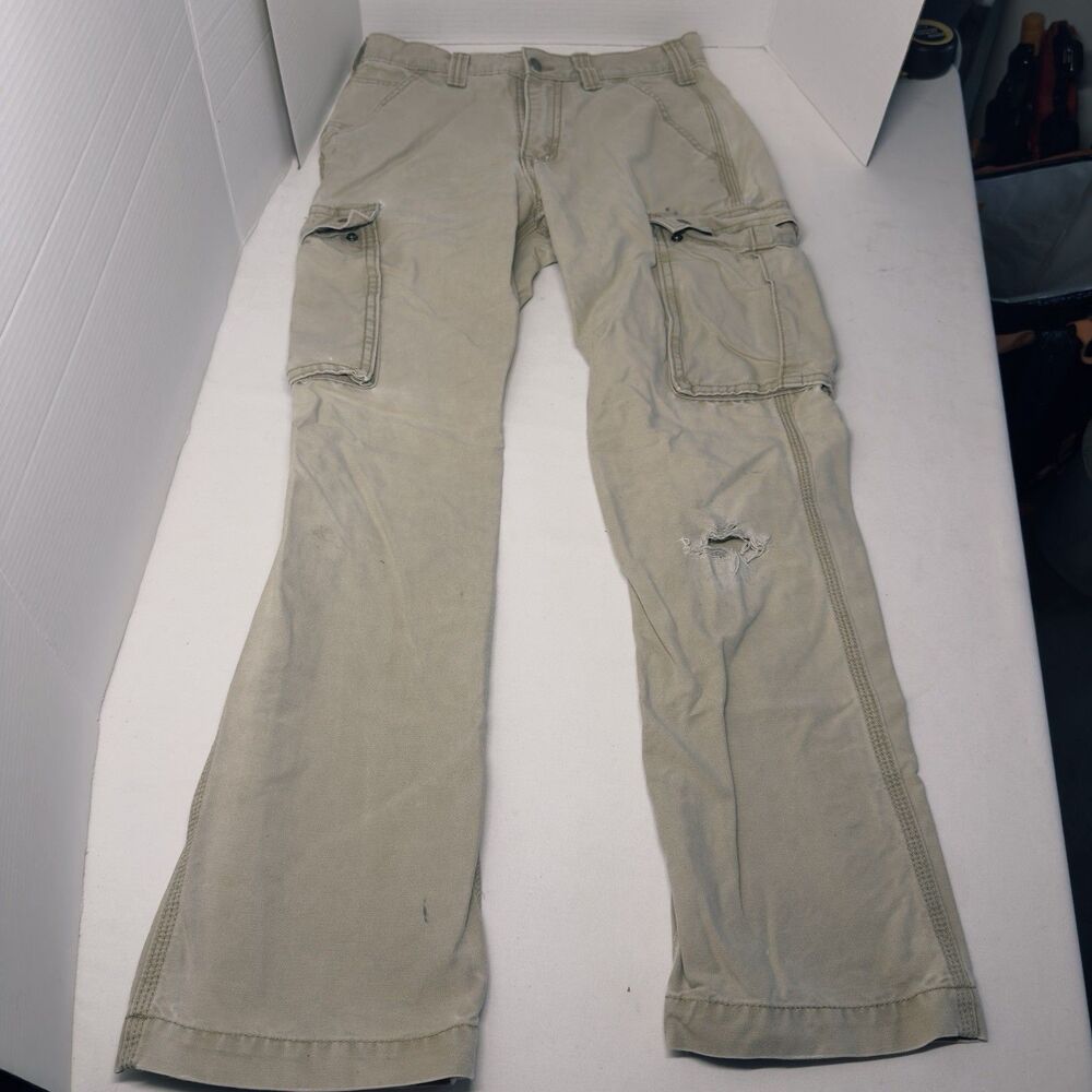Carhartt Cargo Pants Mens 30x32 TanBaggy